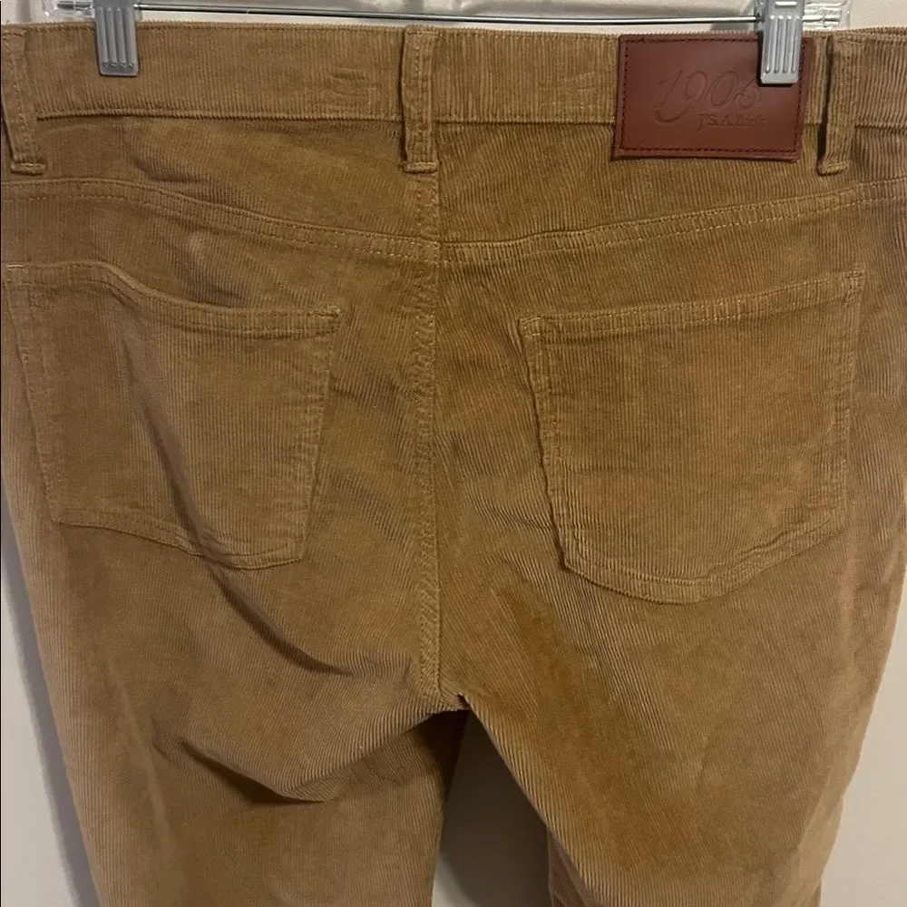 Jos. A. Bank 1905 Collection Tan Corduroy Pants 34x30